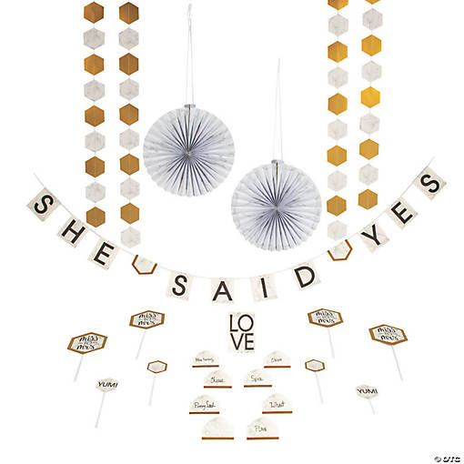 Marble Treat Table Decorating Kit