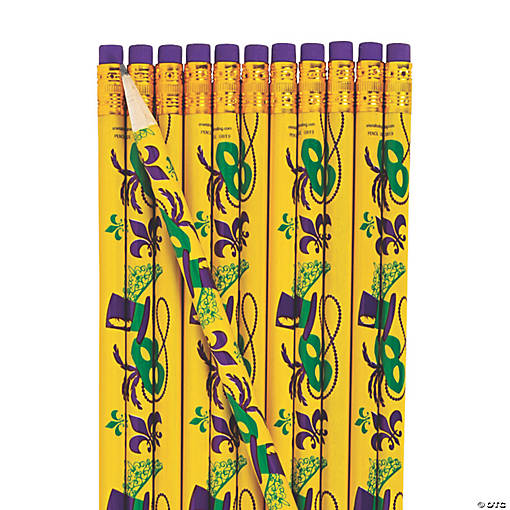 Mardi Gras Pencils