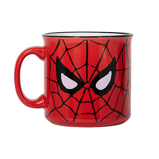 Marvel Spider-Man Face Ceramic Camper Mug  Holds 20 Ounces