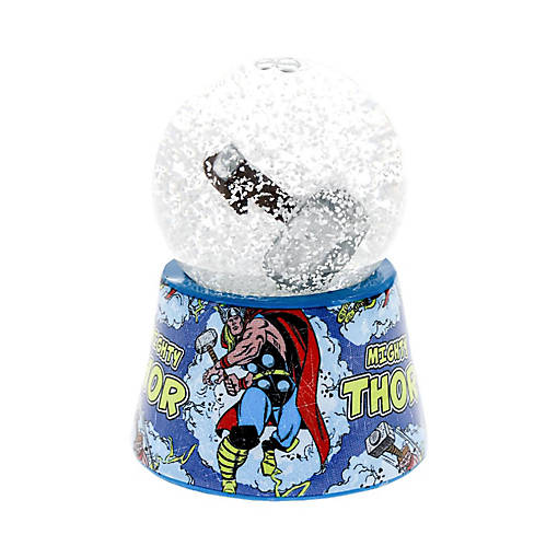 Marvel Thor's Hammer Mjolnir 3-Inch Mini Light-Up Snow Globe
