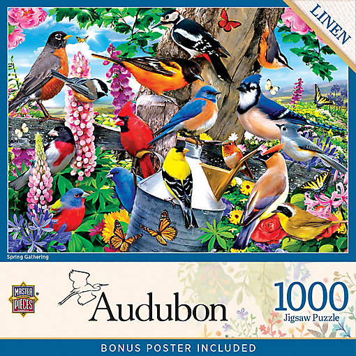 MasterPieces Audubon - Spring Gathering 1000 Piece Jigsaw Puzzle