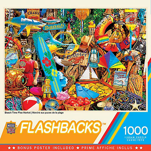 MasterPieces Flashbacks - Beach Time Flea Market 1000 Piece Puzzle