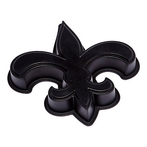 MasterPieces Fleur de Lis Black Shaped Cake Pan Bakeware