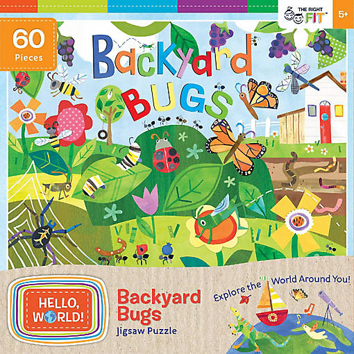 MasterPieces Hello, World! - Backyard Bugs 60 Piece Jigsaw Puzzle