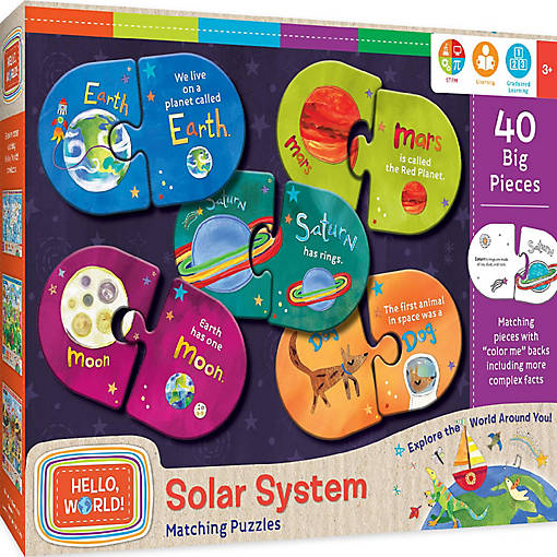 MasterPieces Hello, World! - Solar System Matching Jigsaw Puzzles