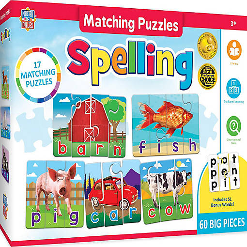 MasterPieces Spelling - Educational Matching Jigsaw Puzzles