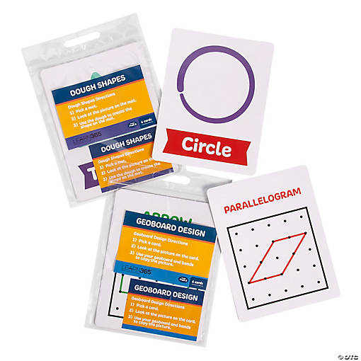 Math &amp; Geometry Activity Cards - 42 Pc.