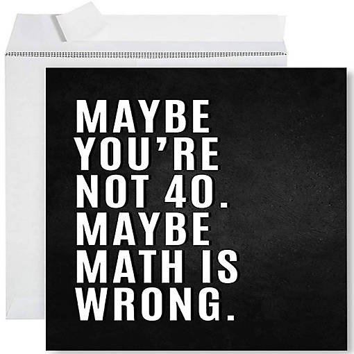 Math Is Wrong 40 Jumbo Card 8.5x11IN