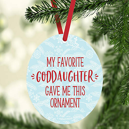 MDF Ornament Fav Goddaughter Gift