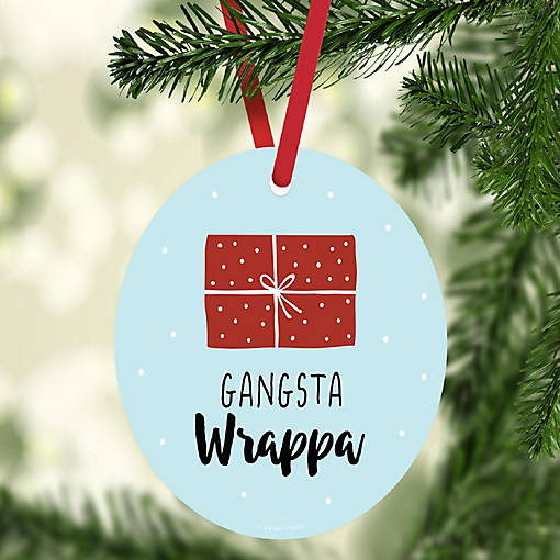 MDF Ornament  Gangsta Wrappa