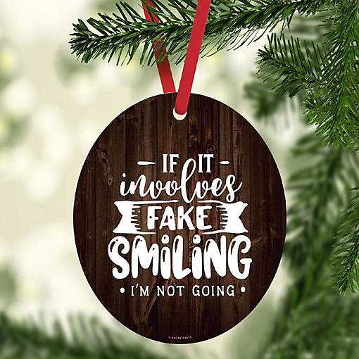 MDF Ornament If It Involves Fake Smiling