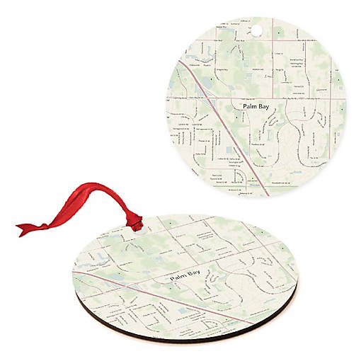 MDF Ornament Lakeland Florida Map