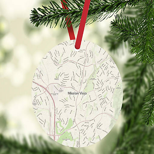 MDF Ornament Mission Viejo Cali Map
