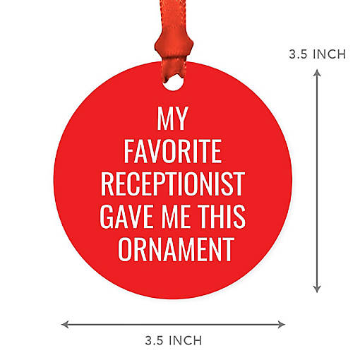 MDF Ornament  My Favorite Receptionist