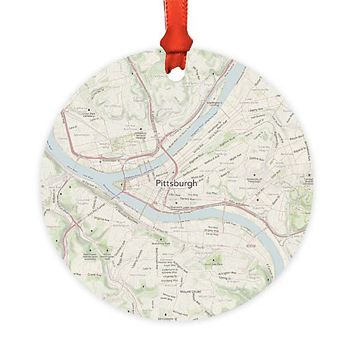 MDF Ornament Pittsburgh/Pennsylvania Map