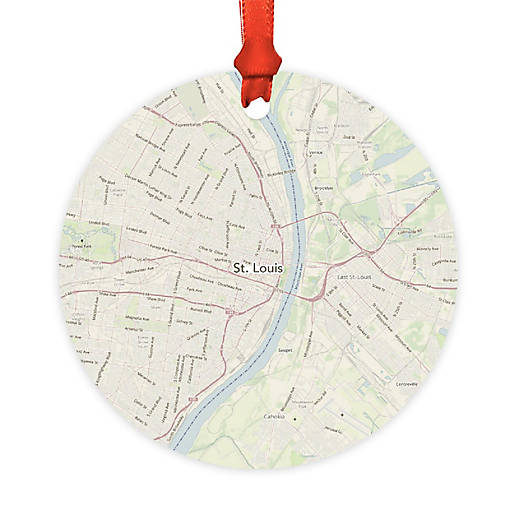 MDF Ornament  St. Louis, Missouri Map