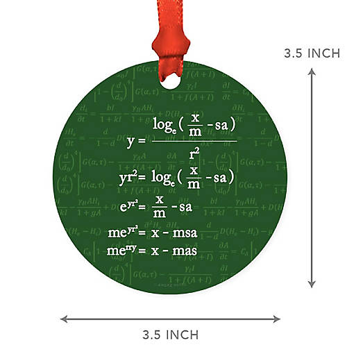 MDF Wood Ornament  Math Equation