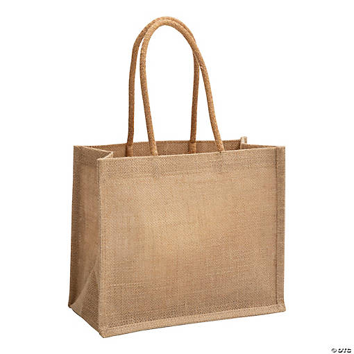 Medium Burlap Tote Bag