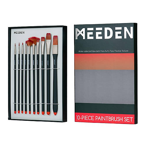 MEEDEN Art Paint Brushes Set, 10 PCS