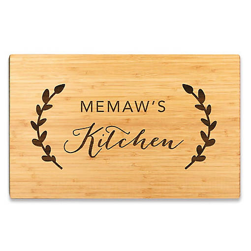 Memaw's Kitchen Rustic Board 17.75x11