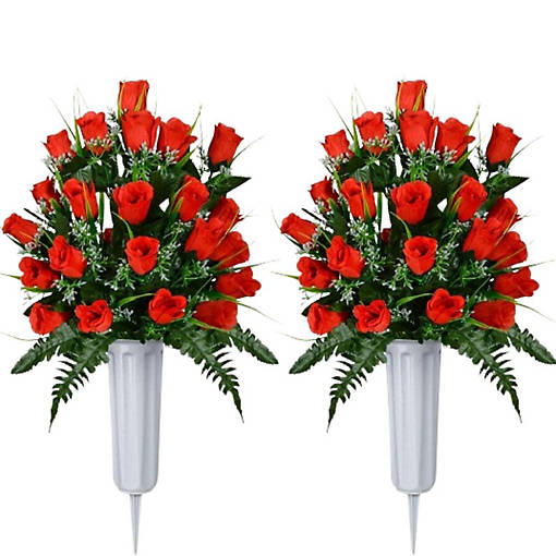 Memorial Floral Bouquets with Vase