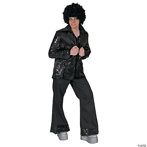 Men's Black Disco Jacket Costume