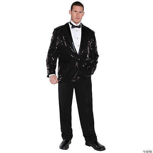Men's Black Sequin Jacket
