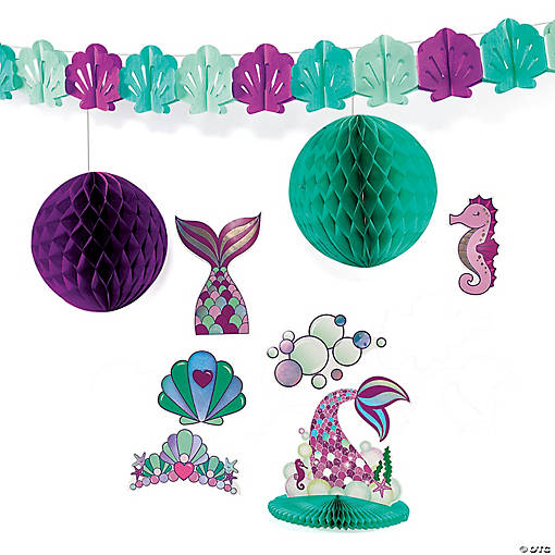 Mermaid Sparkle Decorating Kit - 9 Pc.