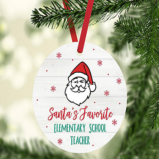 Metal Ornament Favorite Elementary Tchr