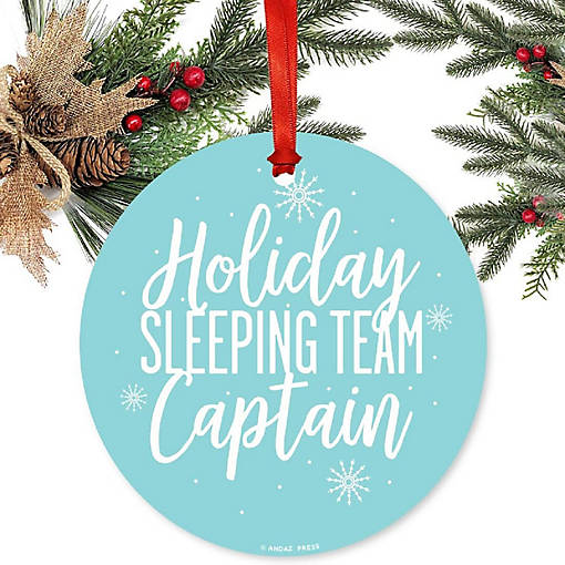 Metal Ornament Sleeping Team Captain