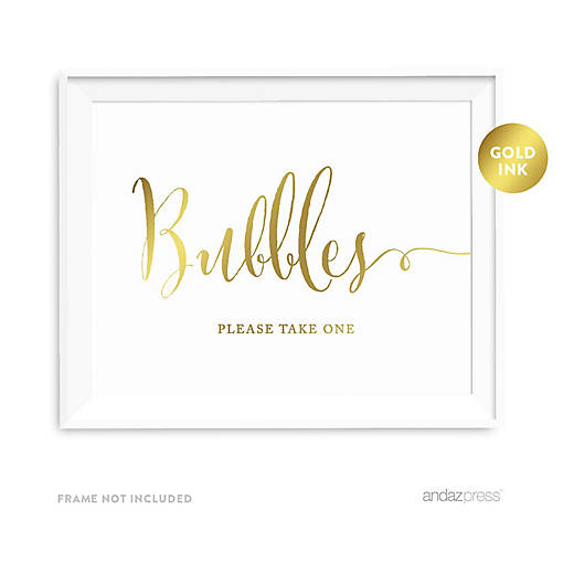 Metallic Gold Bubbles Take One 8.5x11
