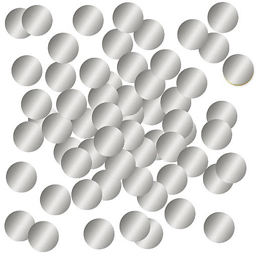 Metallic Silver Confetti 180-Pack