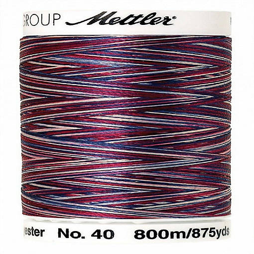 MettlerPoly Sheen Multi Polyester American Flag Thread 40wt 875yds
