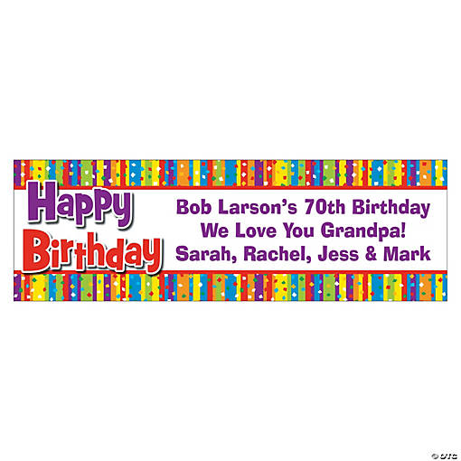 Milestone Birthday Banner
