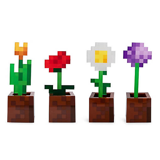 Minecraft 2-Piece Flower Pot Mood Light Bundle
