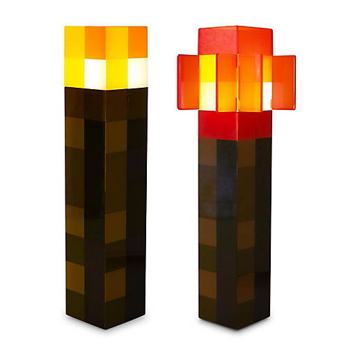 Minecraft 2-Piece Nightlight Bundle  Torch and Redstone Torch