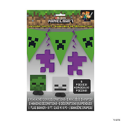 Minecraft&amp;#8482; Party Tabletop, Wall &amp; Ceiling Decorating Kit - 5 Pc.