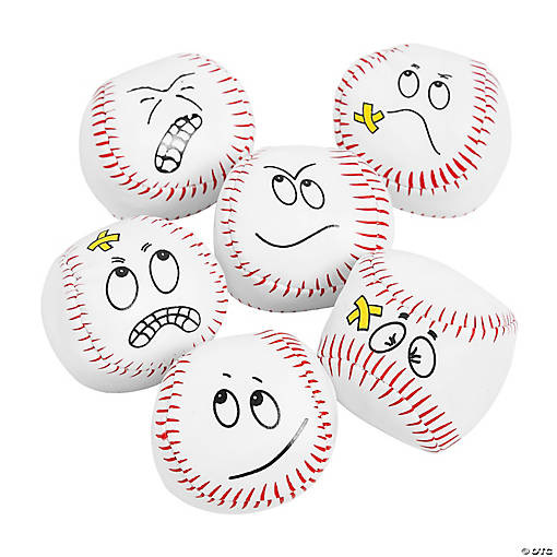 Mini Baseball Kickballs - 12 Pc.