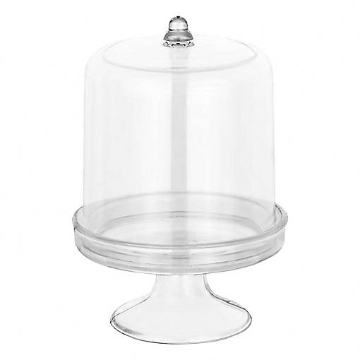Mini Cake Dish Shaped Acrylic Candy Boxes 16 Pack 2.125"X3.5"