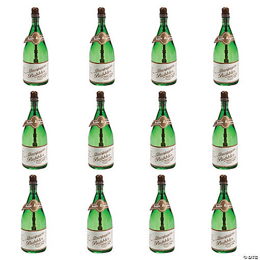 Mini Champagne Bubble Bottles - 12 Pc.