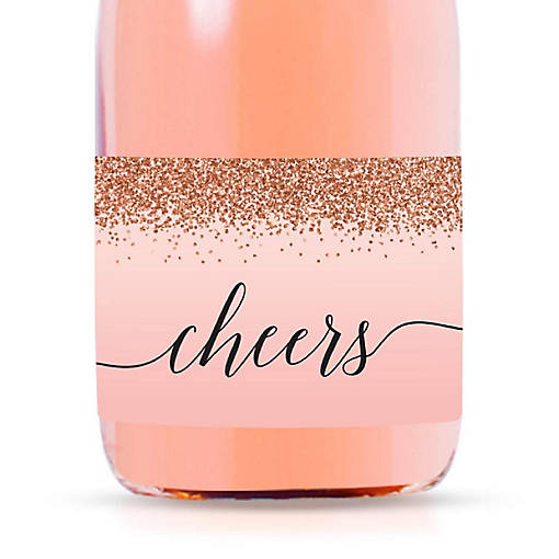 Mini Champagne Cheers Rose Gold