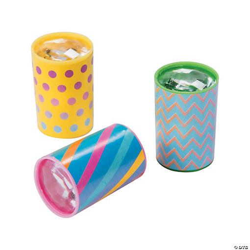 Mini Dots &amp; Stripes Prisms - 24 Pc.