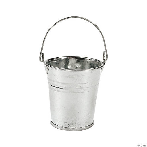 Mini Galvanized Metal Pails - 12 Pc.