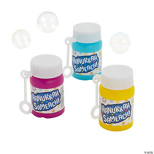 Mini Hanukkah Bubbles - 24 Pc.
