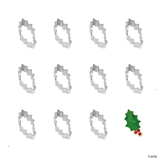 Mini Holly Leaf Cookie Cutters