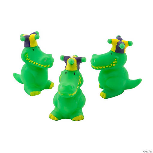 Mini Mardi Gras Alligators - 12 Pc.