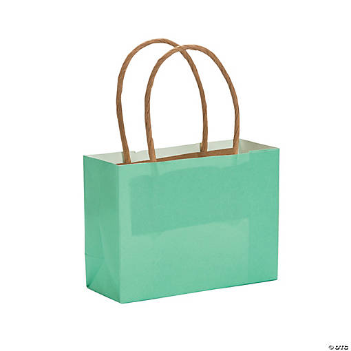 mint green gift bags