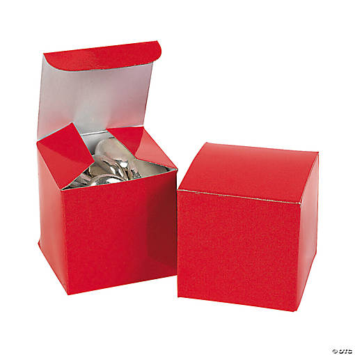 Mini Red Favor Boxes - 24 Pc.