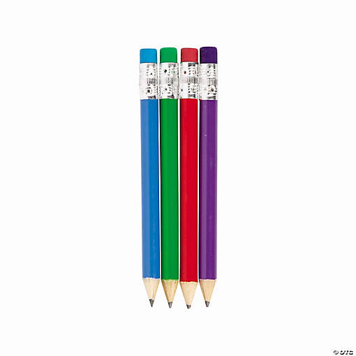Mini Solid Color Pencils - 24 Ct.