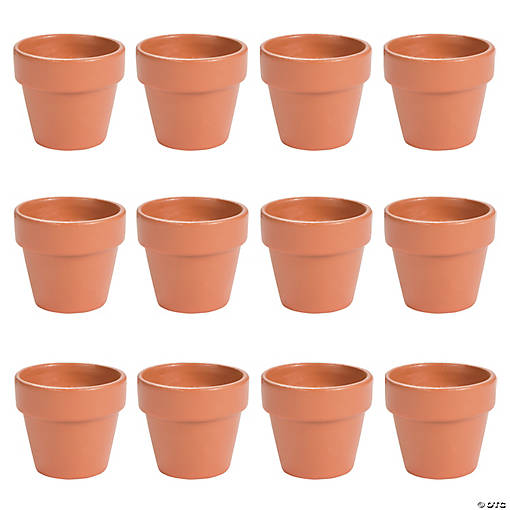 Mini Terra Cotta Pots - 12 Pc.